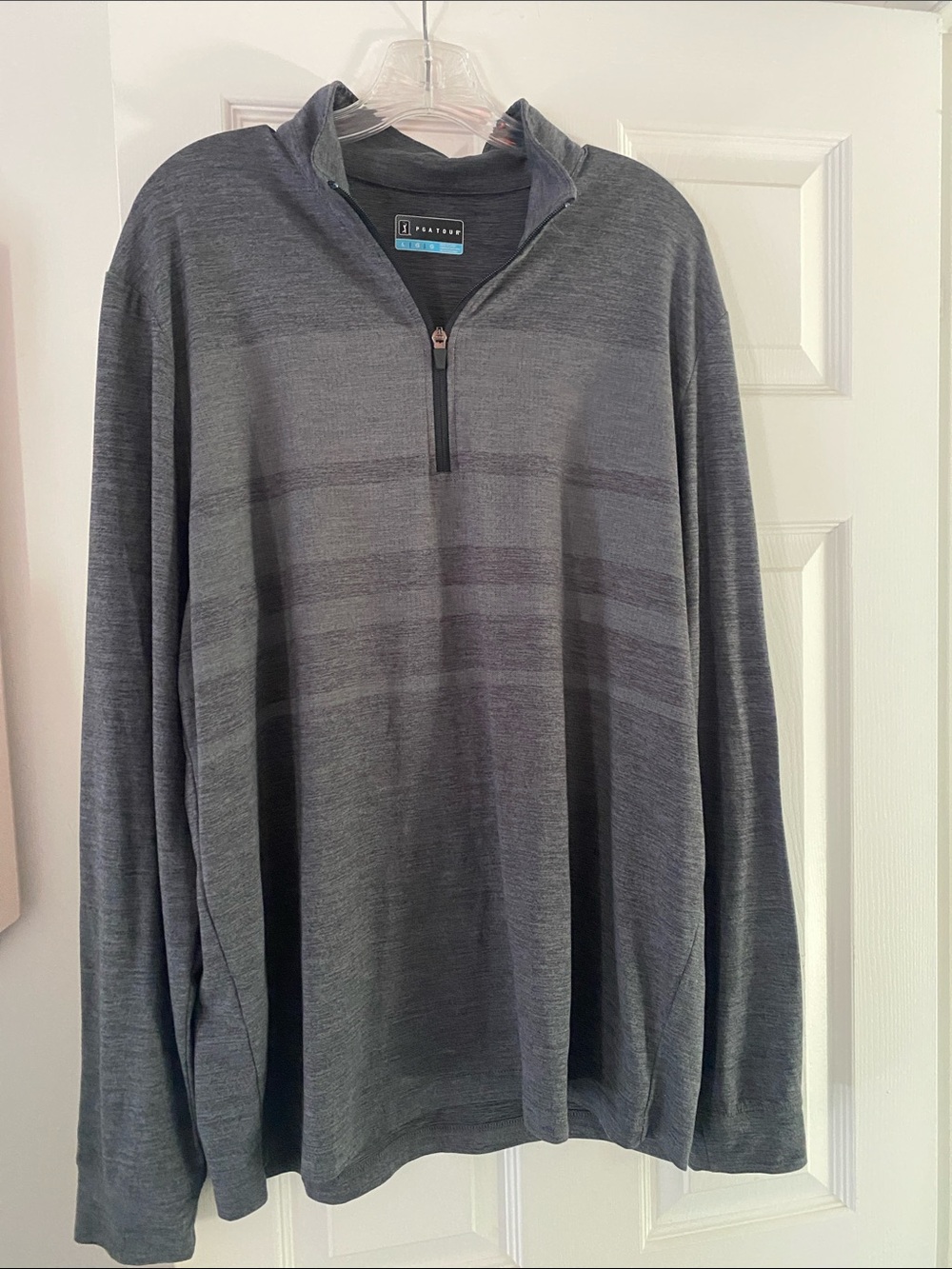 PGA Tour Men's Charcoal Gray Quarter-Zip Pullover